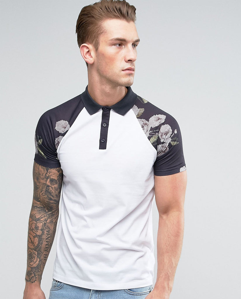 Denim High Waist Shorts With Leg Sport Print