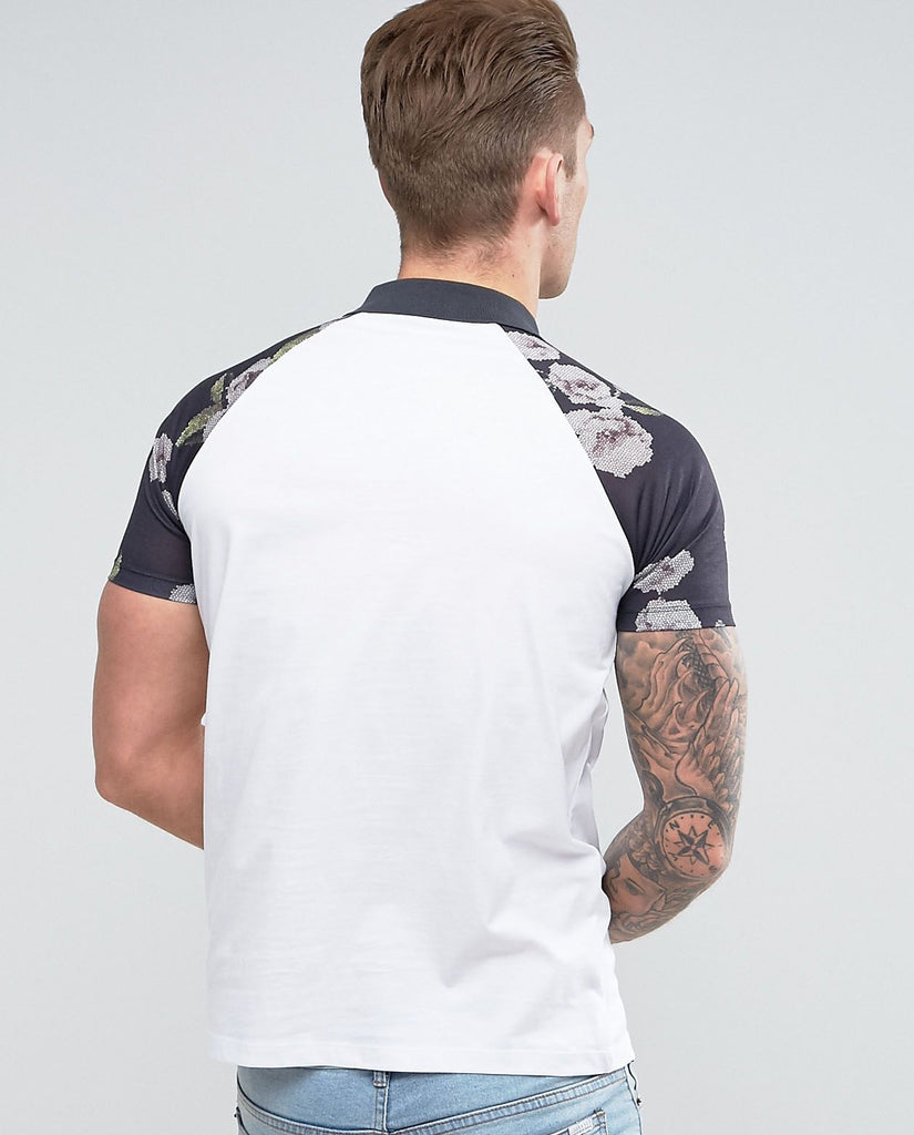 Denim High Waist Shorts With Leg Sport Print