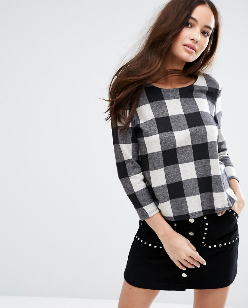 Baisy Street 3/4 Sleeve Panelled Casual Shirt